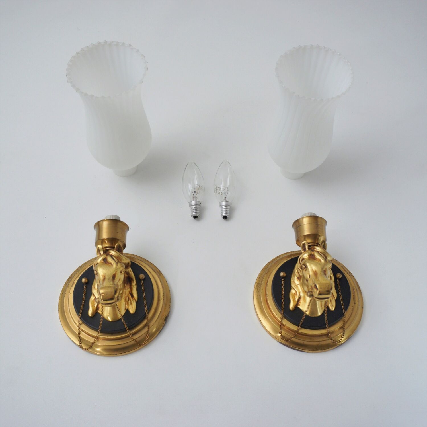 Appliques vintage en laiton