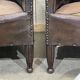 Art Deco period club lounge in leather and fabric seating