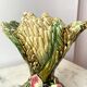 Slip vase majolica sheaves of wheat 30s vintage