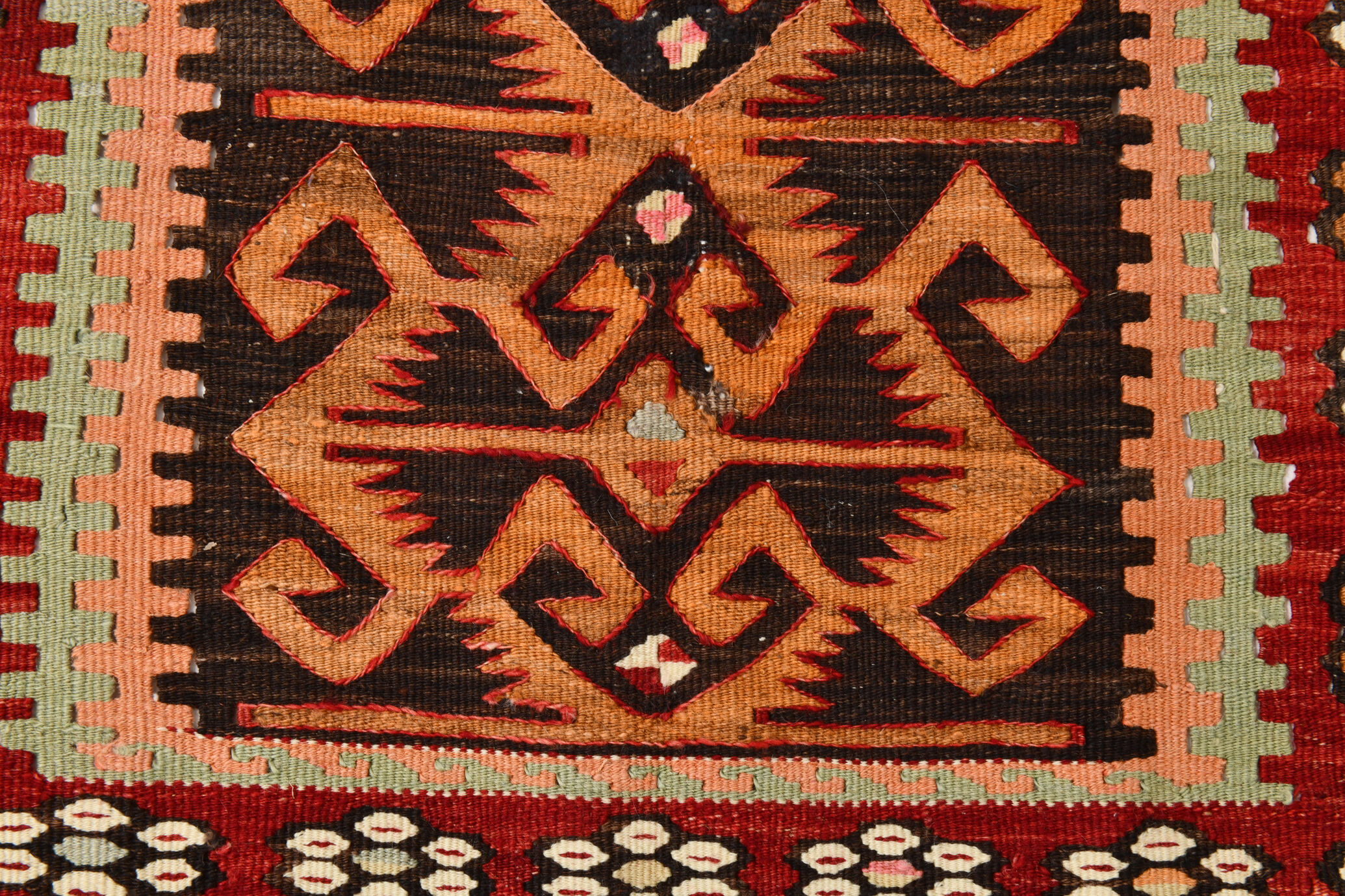 Primitive turkish kilim rug 311x187cm