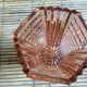 Vase en verre rose