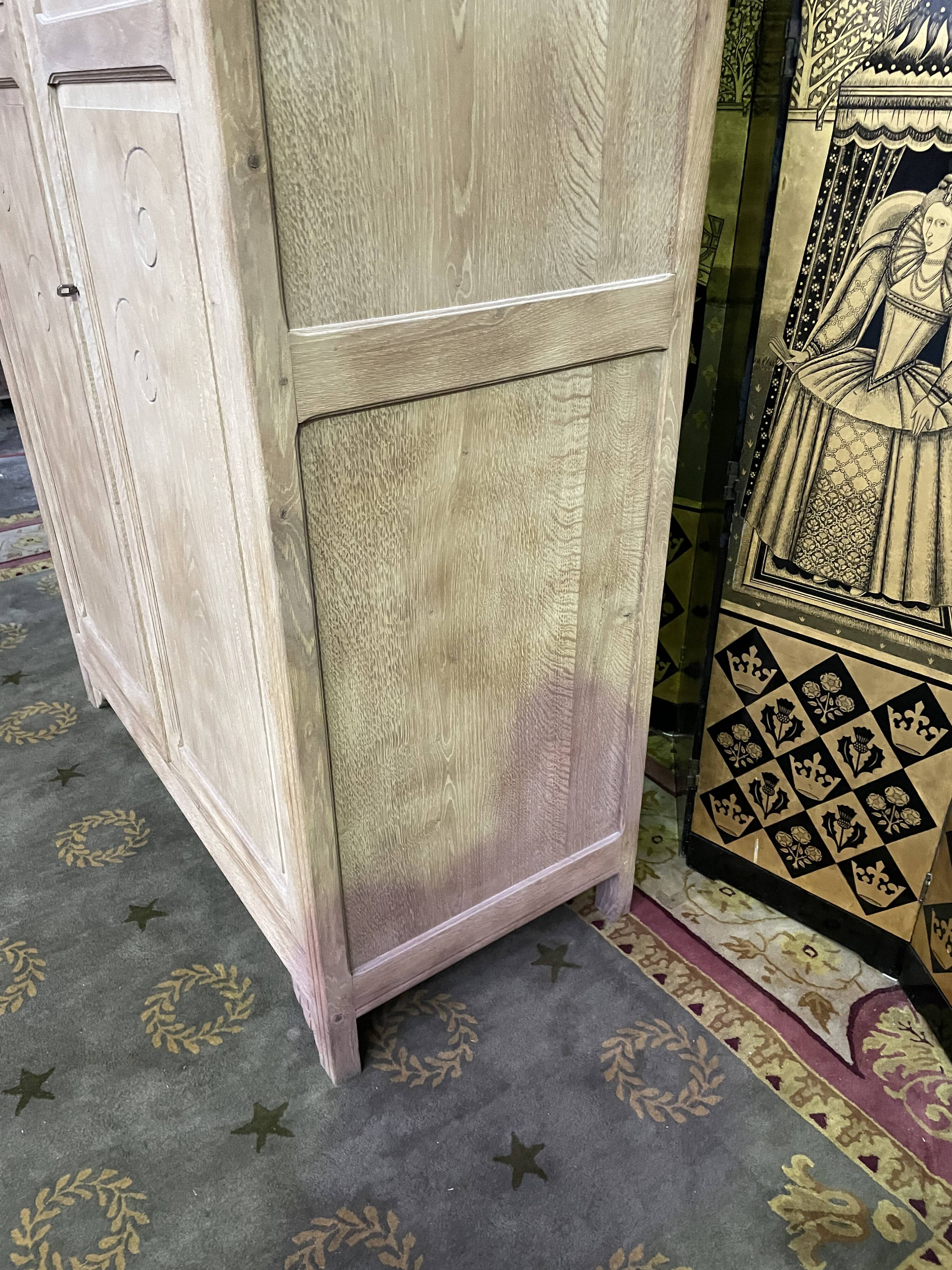 Wardrobe -Art Deco solid oak
