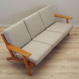 Canapé en chêne, design danois, années 1960, designer : Hans J. Wegner, fabricant : Get