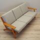 Oak sofa, Danish design, 1960s, designer: Hans J. Wegner, manufacturer: Get
