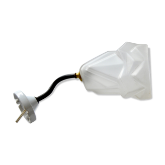 Wall light art deco frosted glass