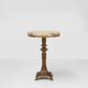 Beautiful brass side table with onyx marble top, France ca. 1950