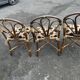 Lot de 3 Chaises fauteuils en rotin