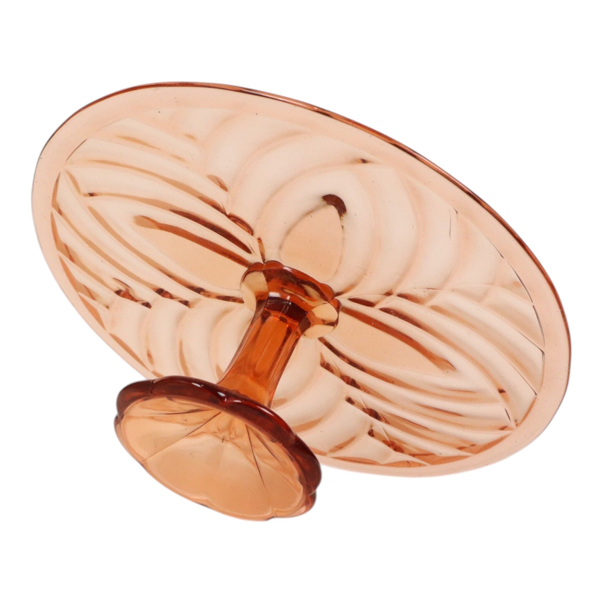 Pink and Orange Art Deco Cake Platter / Pastry Dish VSL 33cm