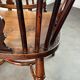 Ensemble de 3 chaises, fauteuils Windsor Low Back en orme, Angleterre, XIXe