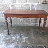 Wooden bistro table, legs turned 125 cm