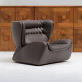 One-seat lounge sofa model pasha, manufactured in the 1970s by durlet, belgium.