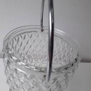 Cut glass ice bucket (vintage)