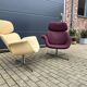 2x Artifort Big Tulip by Pierre Paulin, oud model met kruisvoet