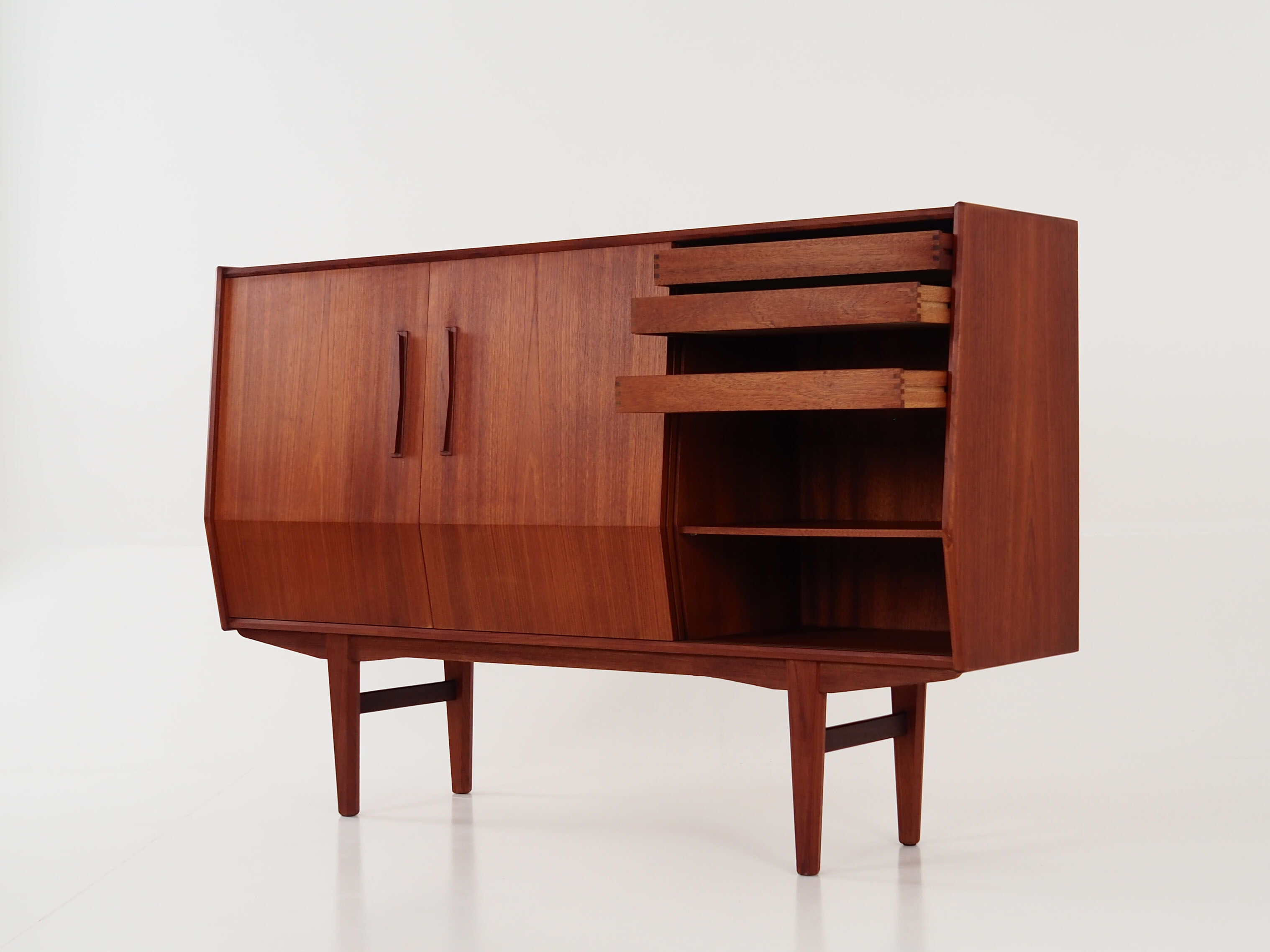 Teak highboard Danish design 1980s