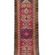 Vintage Turkish hallway rug 87x510 cm