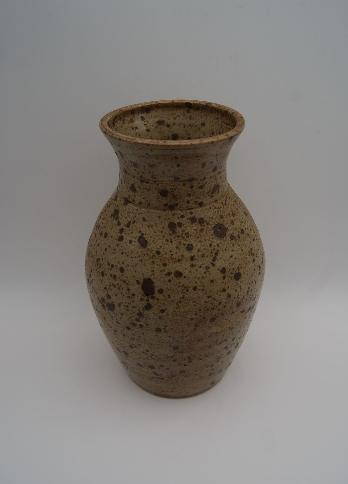 Vase grès pyrité vintage