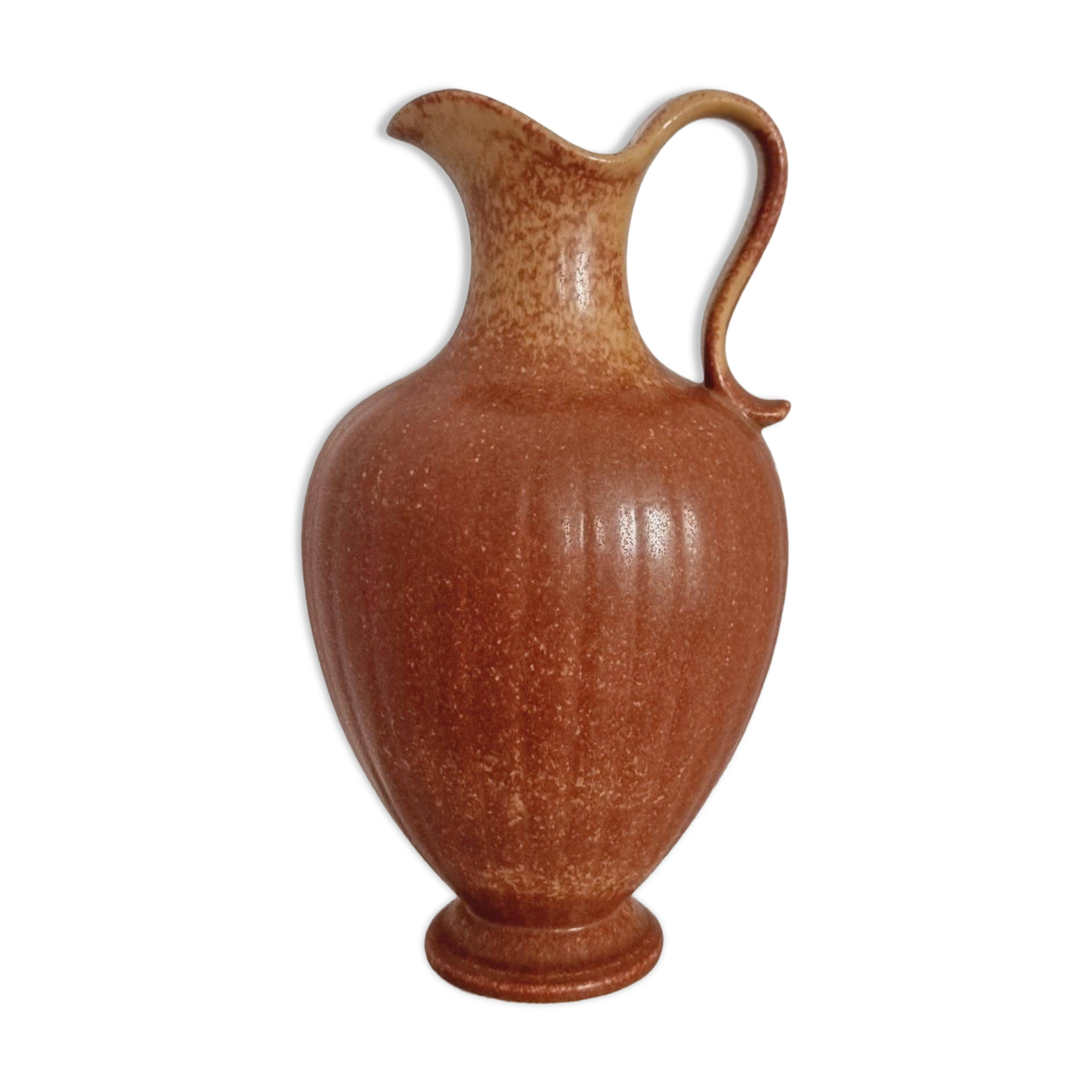 Large decorative vase/carafe in modern Scandinavian ceramic by Gunnar Nylund.