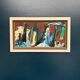 Huile sur panneau d'origine suédoise – “Composition” monogrammée “O”