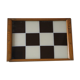 Wooden and glass tray, vintage