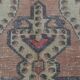 Vintage multicoloured Turkish rug with floral medallion, 125 × 213 cm