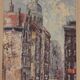 Original Swedish Oil on Canvas – “Amsterdam” – Vintage & Framed