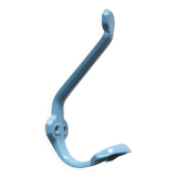 Vintage wall hook - blue lacquered metal - 1960-70