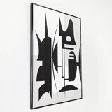 Unknown Artist, Abstract Composition, Acrylic On Canvas.