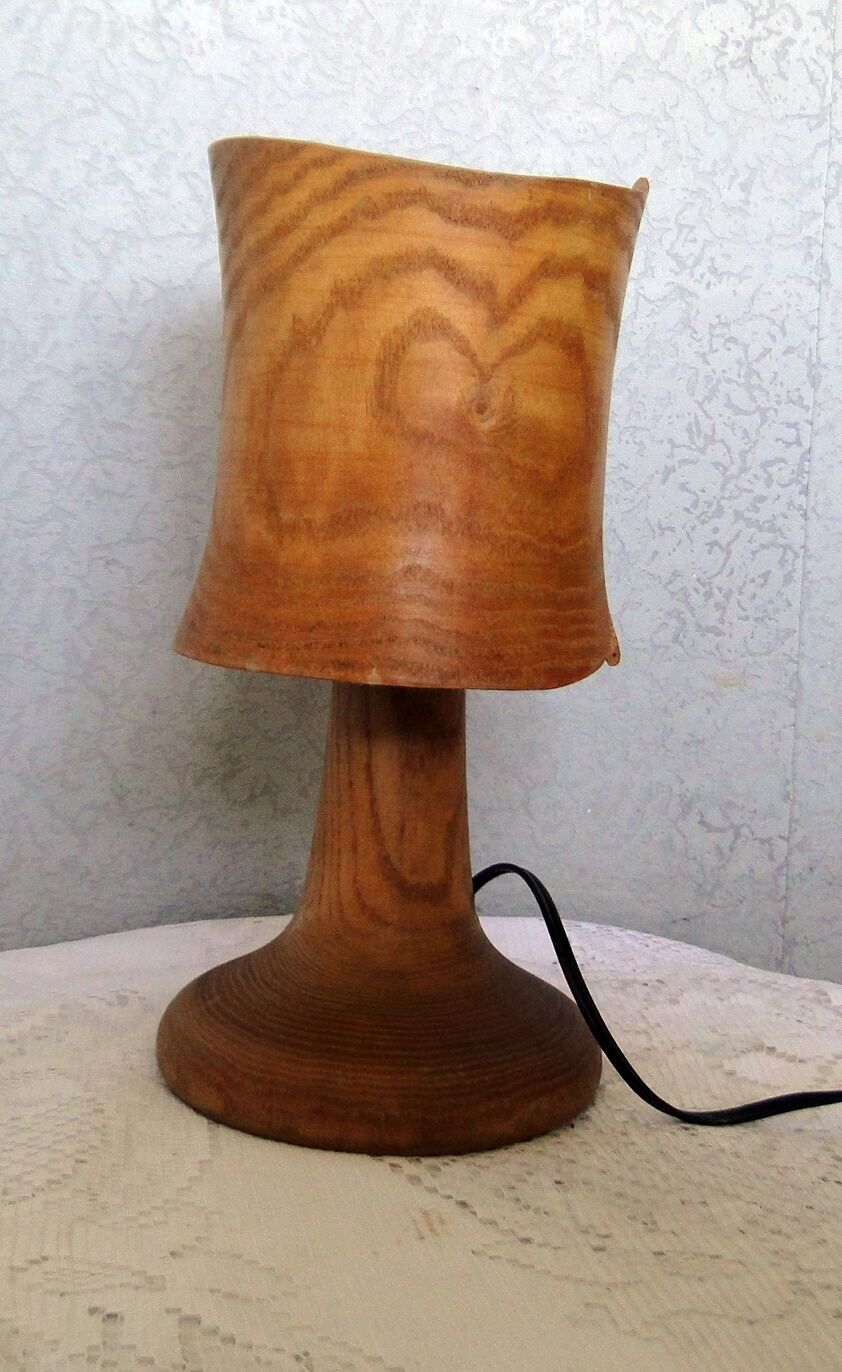 Wooden table lamp mass size including design lampshade 70/80