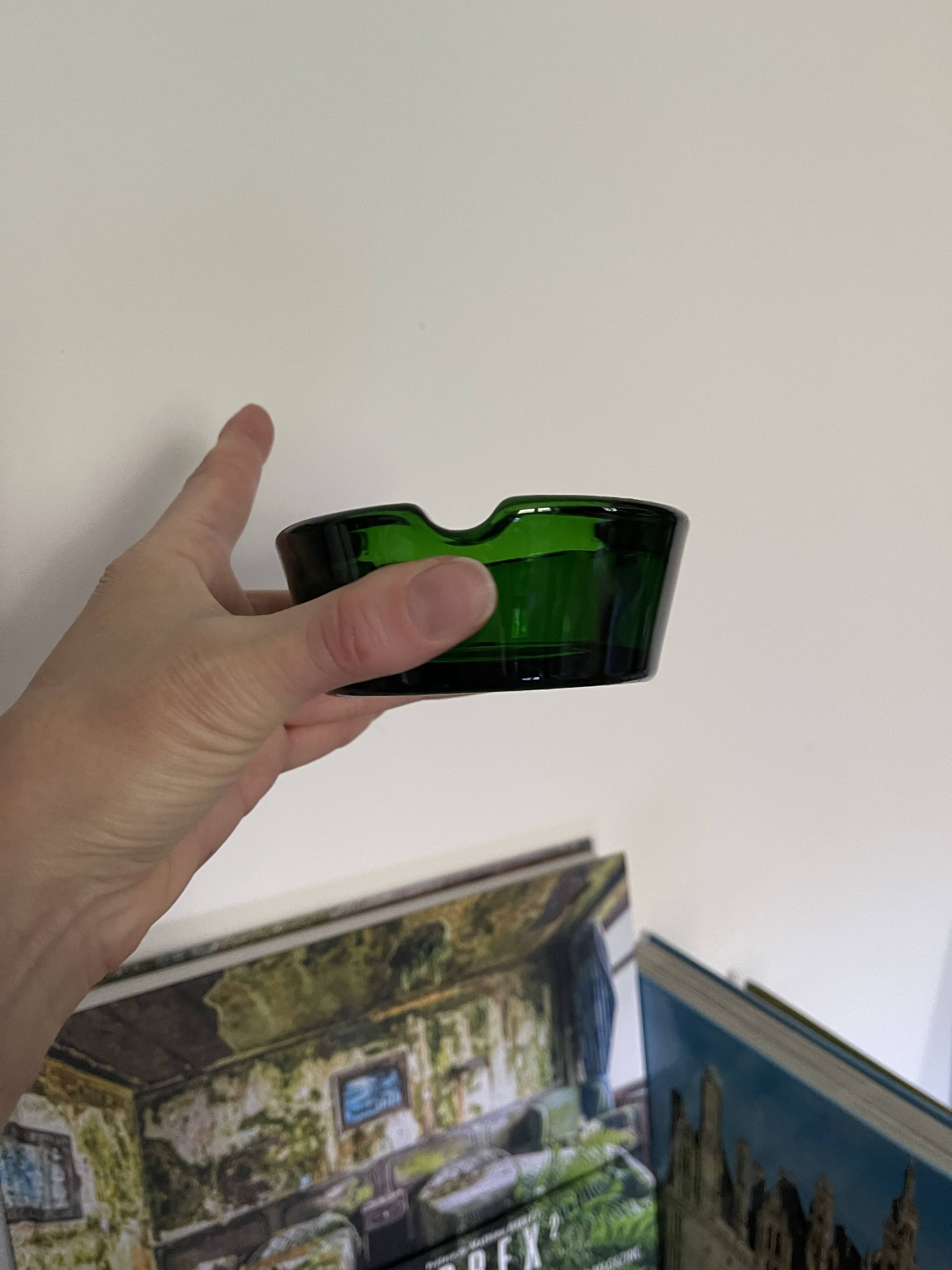 Vintage block ashtray from the 1960s.