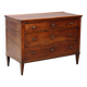 Commode Directoire ancienne en noyer 3 tiroirs XIXe siècle