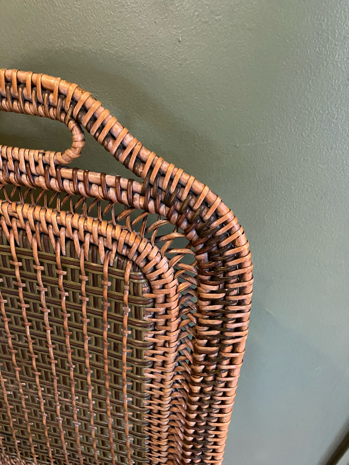 Vintage rattan chair house drucker