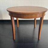 Vintage 1950 Hainke Germany round wooden coffee table - 61 cm