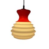 Design Glass Pendant Lamp Space Age, from the 70s