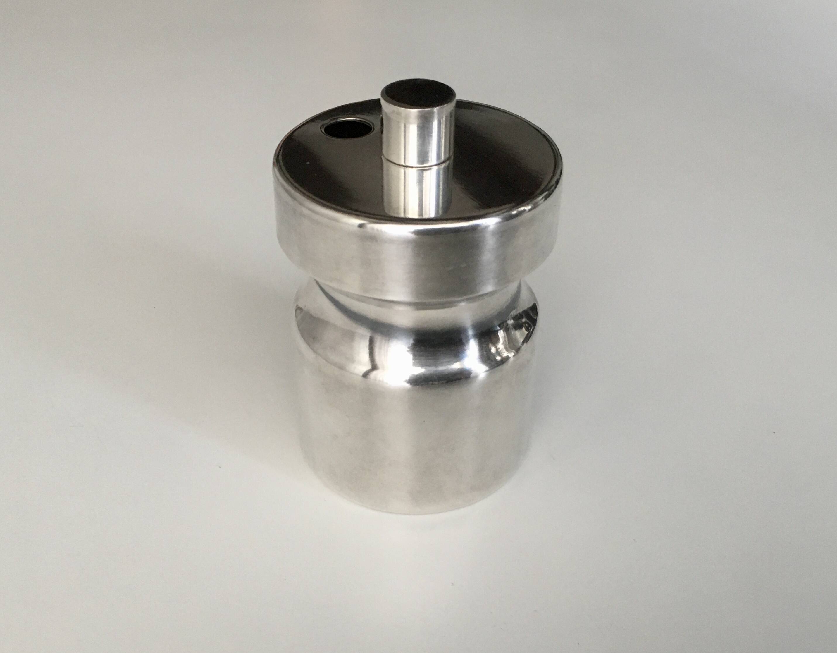 Vintage silver-plated mustard pot, SNPA goldsmiths of France, 20th century