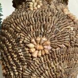 Shell vase from the 70s vintage sandblasted