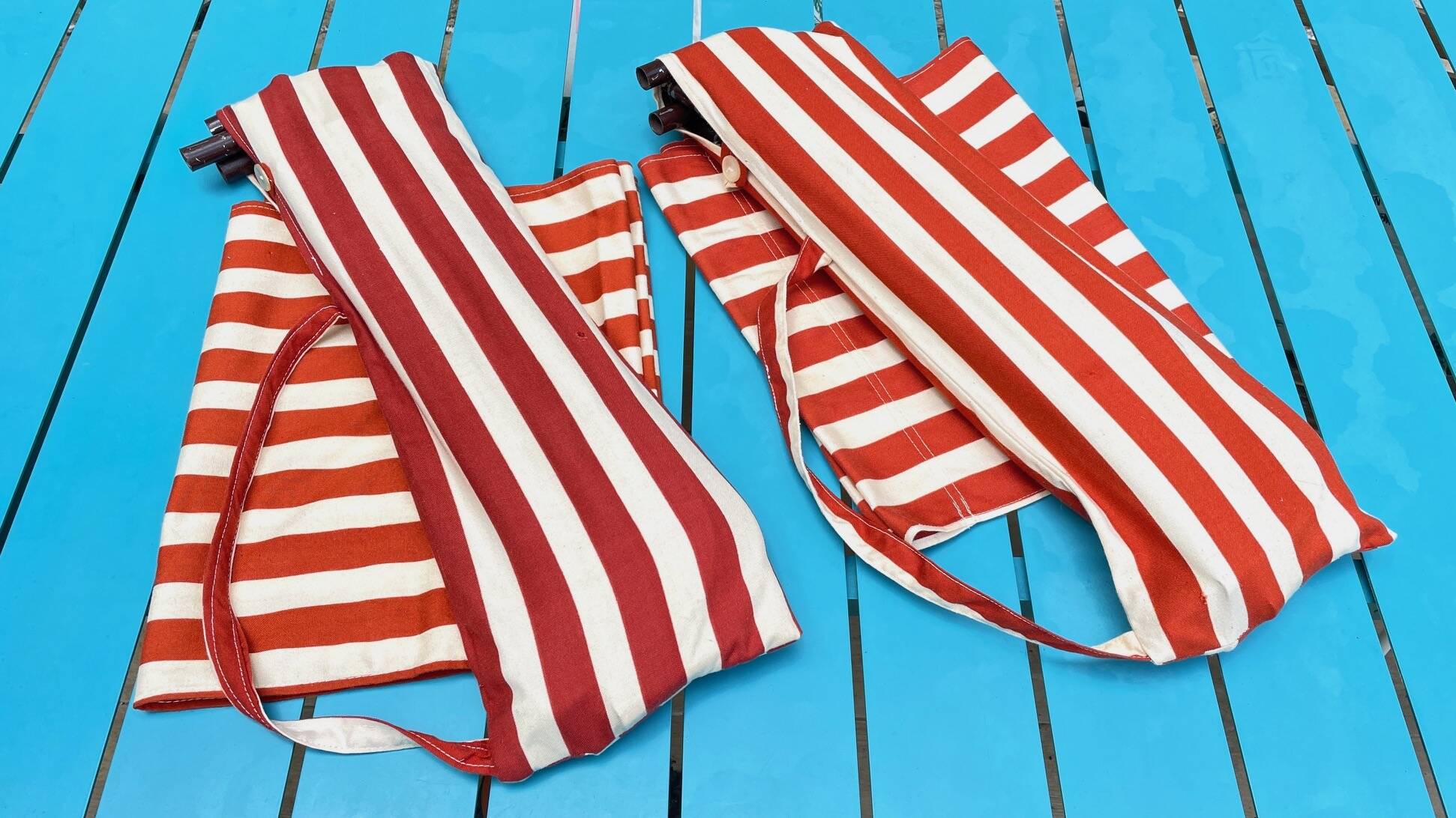 Vintage portable and removable deckchair
