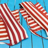 Vintage portable and removable deckchair