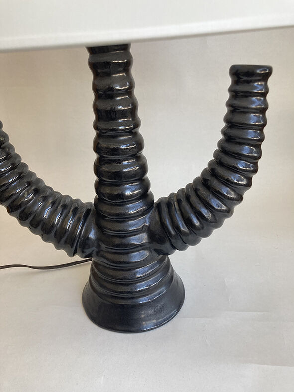 Ceramic lamp 1950 cactus