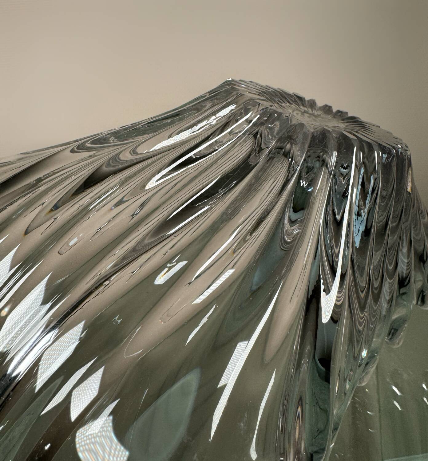 Large crystal fruit bowl from the 60s