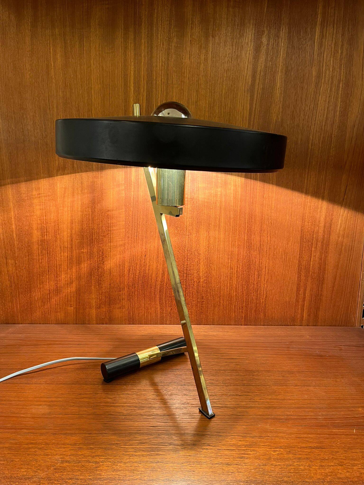 "Z-Shaped" model desk lamp, by Louis Kalff, for Philips, 1950's