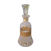 Carafe vintage dorée à l’or fin en forme de cloche