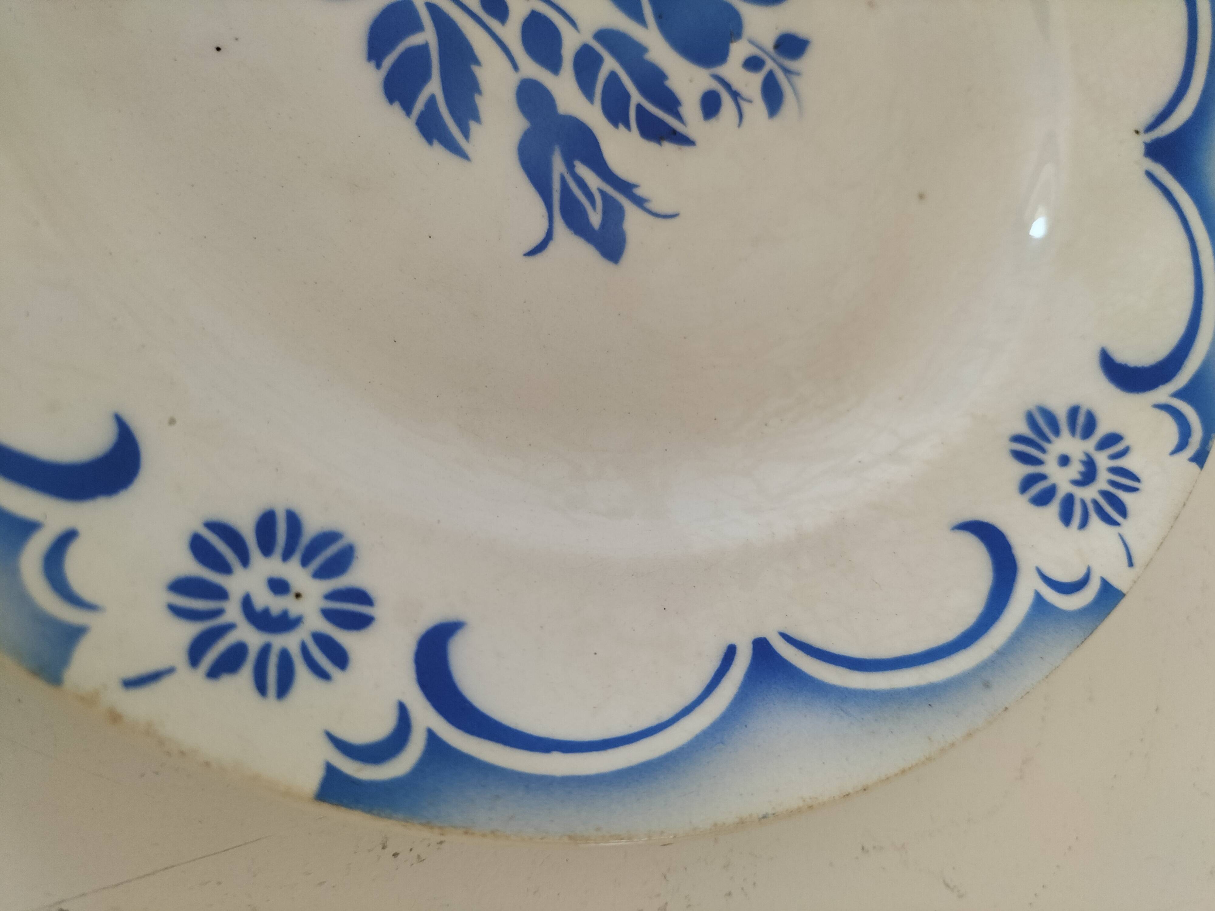 Antique ironstone plate – Demazoin Vincennes