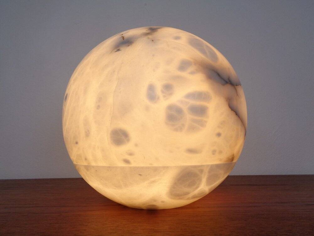 Marble Table Ball Lamp, 1960s