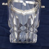 Ice bucket ice cubes signed crystal Saint Louis