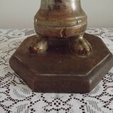 Antique 18th Century Church Altar Candlestick Converted to Table Lamp