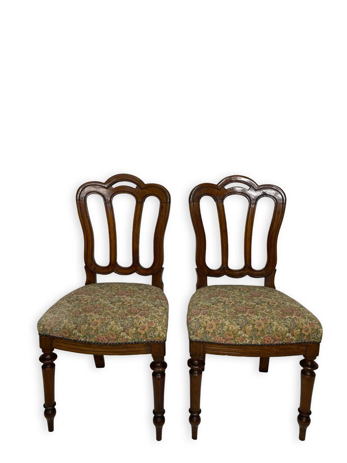 Ensemble de quatre chaises de style Umbertine