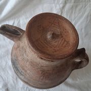 Ancient pottery, jug, traditional Berber/Kabyle in terracotta.