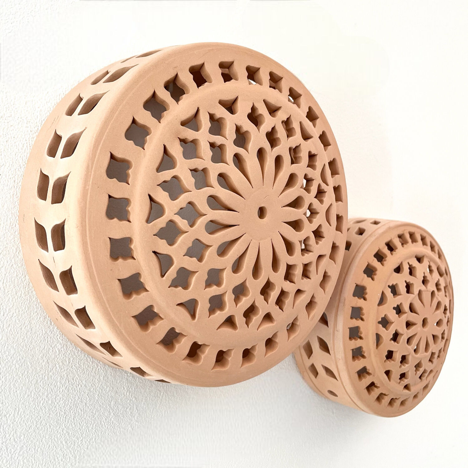 Terracotta wall light