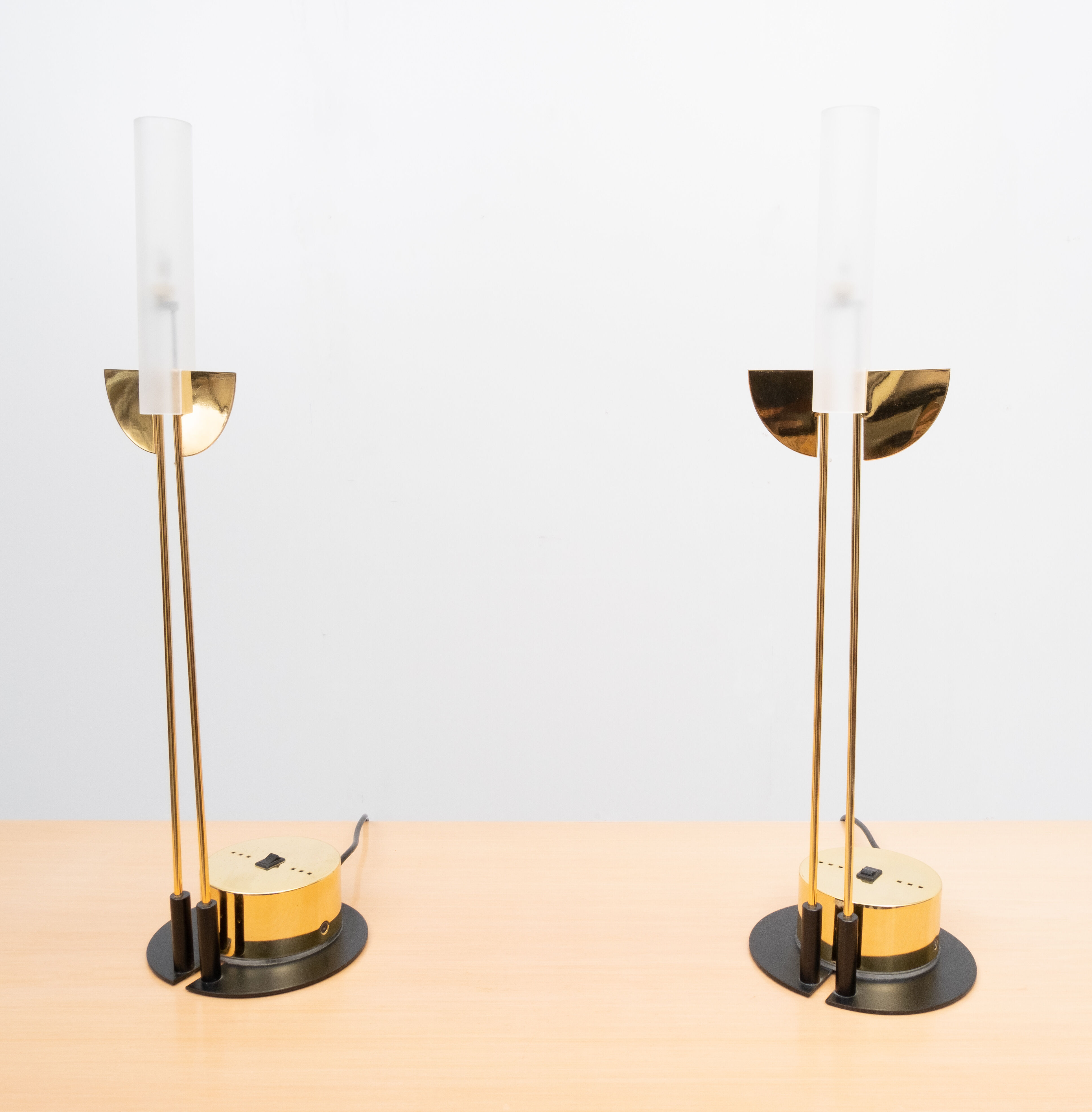 Postmodern table lamps italy 1980s