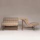 Chaises lounge Wave par Giovanni Offredi pour Saporiti, années 1970.